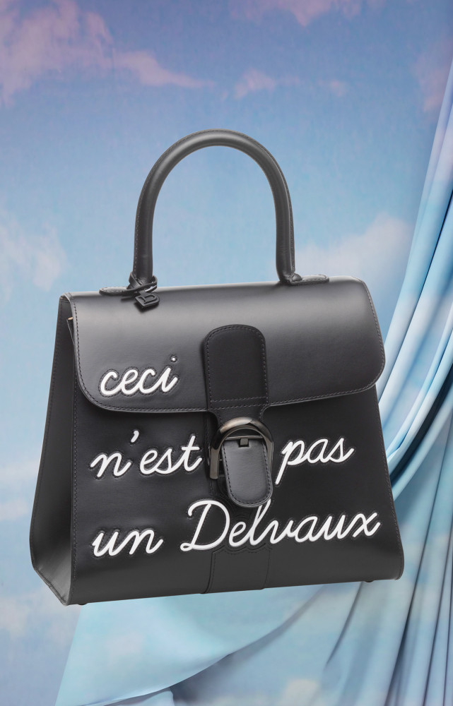 Sac en cuir noir sur commande. Delvaux, 5 900 €.