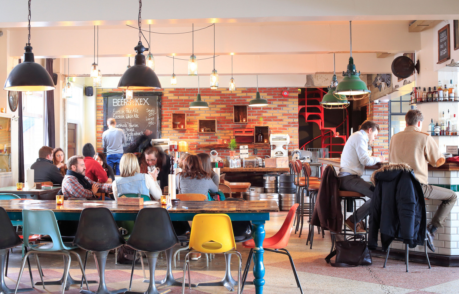 Kex, une ancienne usine de biscuits reconvertie en auberge de jeunesse.