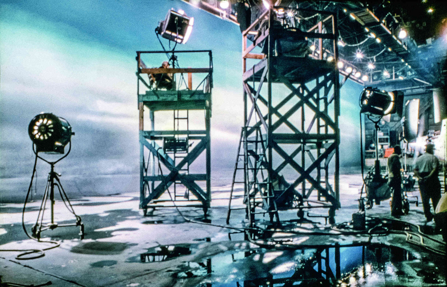 Sur le tournage de The Spirit of Saint-Louis (1957).
