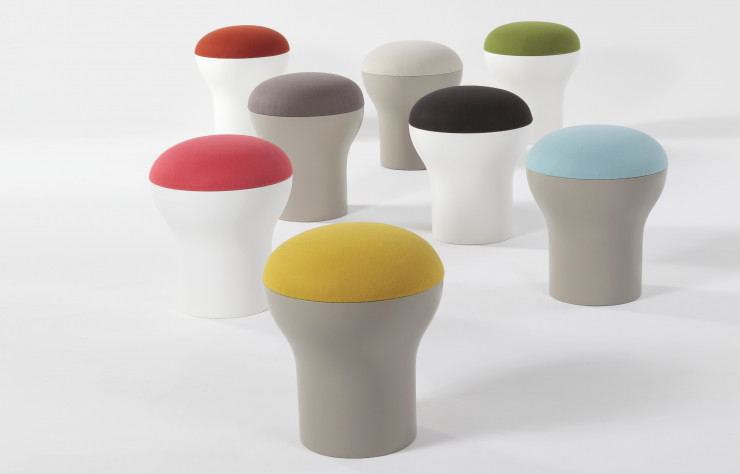 Le tabouret Cryptogramme, une icône de 1969 toujours éditée par Sentou.