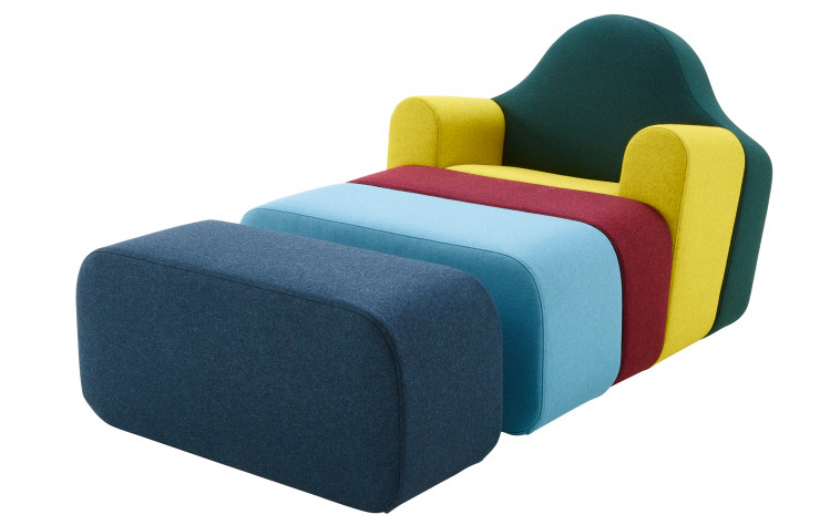 Fauteuil Slice de Pierre Charpin (Ligne Roset / Cinna).