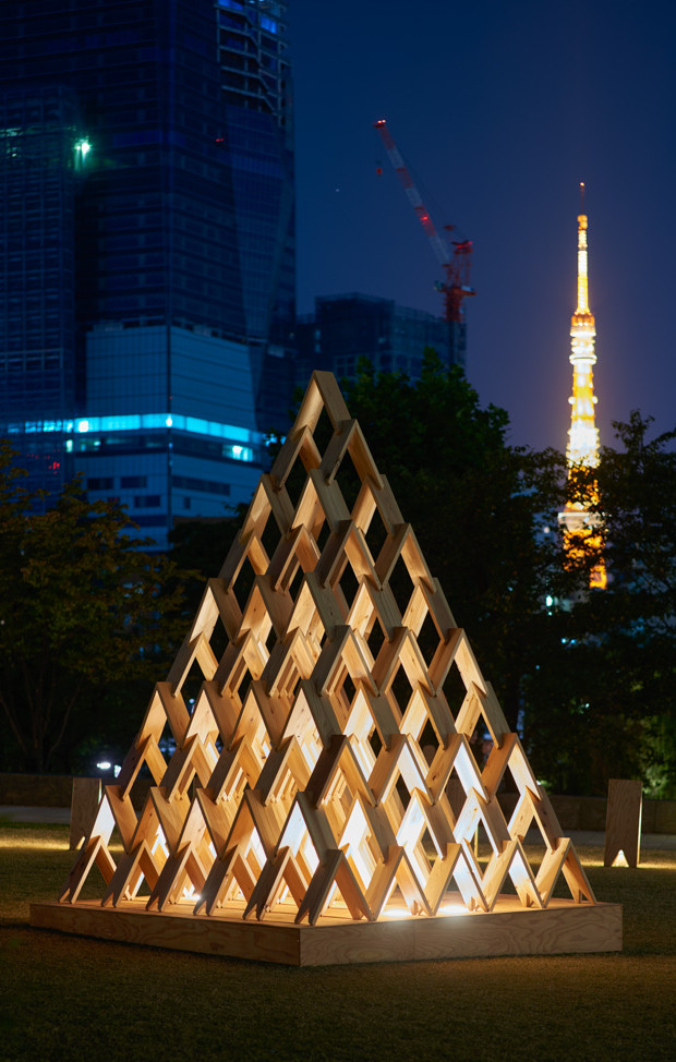 Tour Data construite conçue par Kengo Kuma et Shuhei Kamiya.