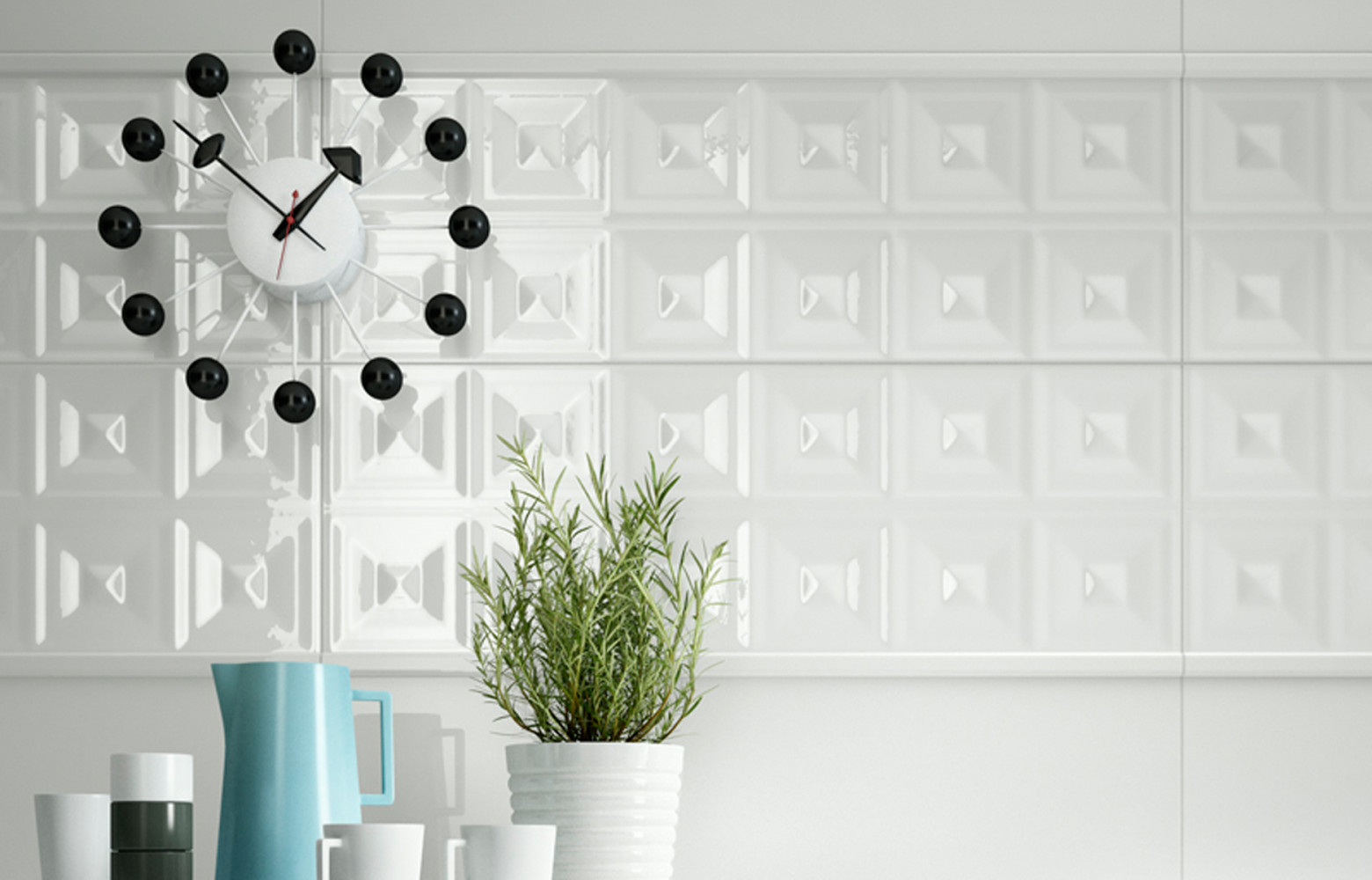Grès cérame bi-cuisson rectifié « Nuance », coloris blanc brillant, 25 x 75 cm, Imola Ceramica.