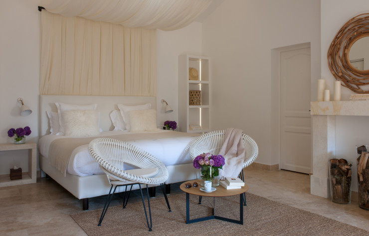 L’ambiance feutrée d’une chambre Deluxe.