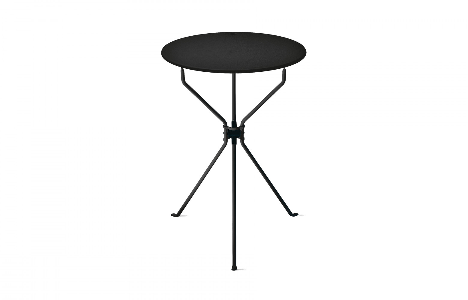 Table pliante "Cumano" (1978) en métal laqué, design Achille Castiglioni, 300€. Zanotta chez FR66.
