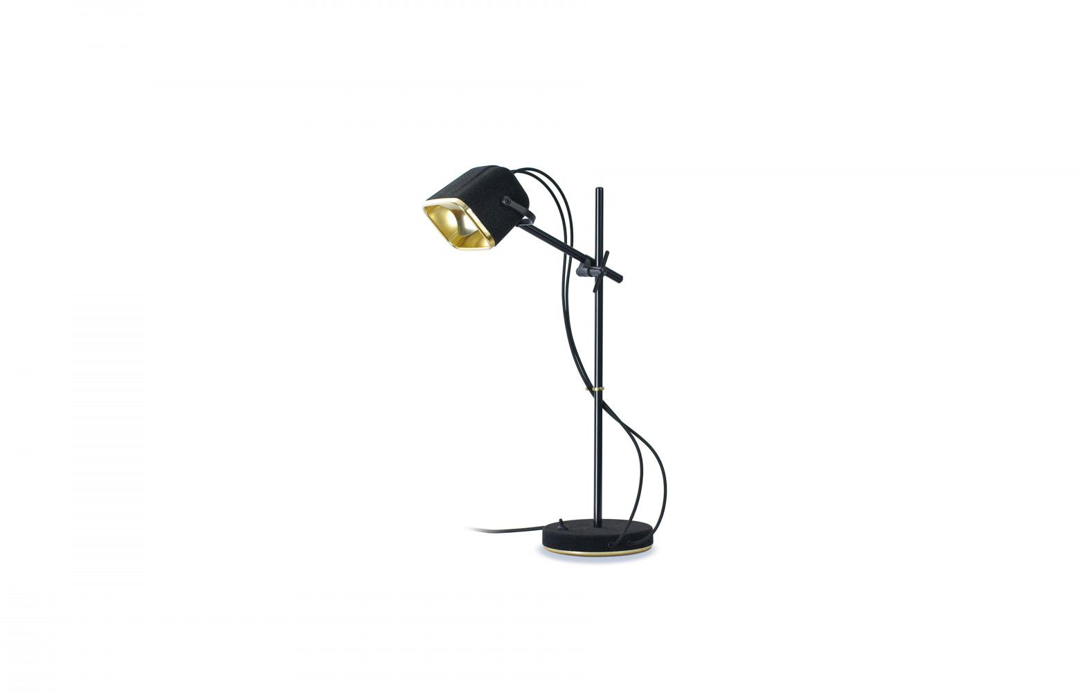 Lampe de table "Mob Velvet" en aluminium anodisé et polycarbonate, 248 €. Swabdesign.
