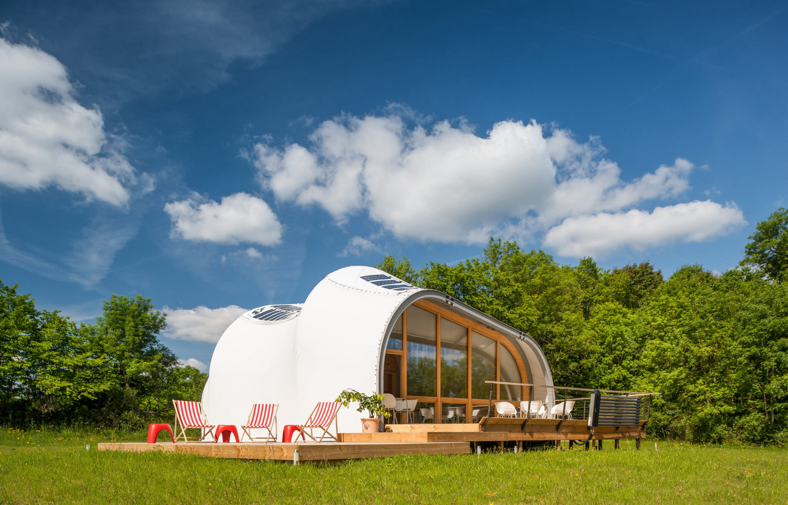 La Techstyle Hause a été construite par des étudiants du monde entier à l'occasion du Decathlon Europe...