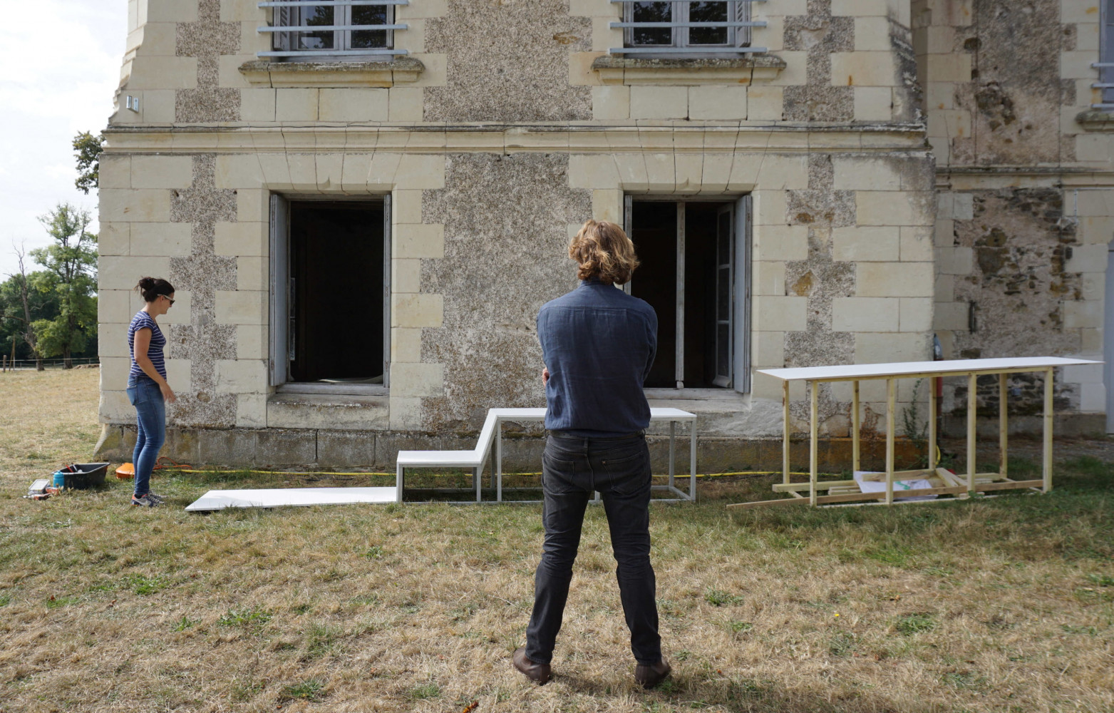 Les stagiaires ont pu explorer de nouvelles typologies, comme ce banc/escalier…