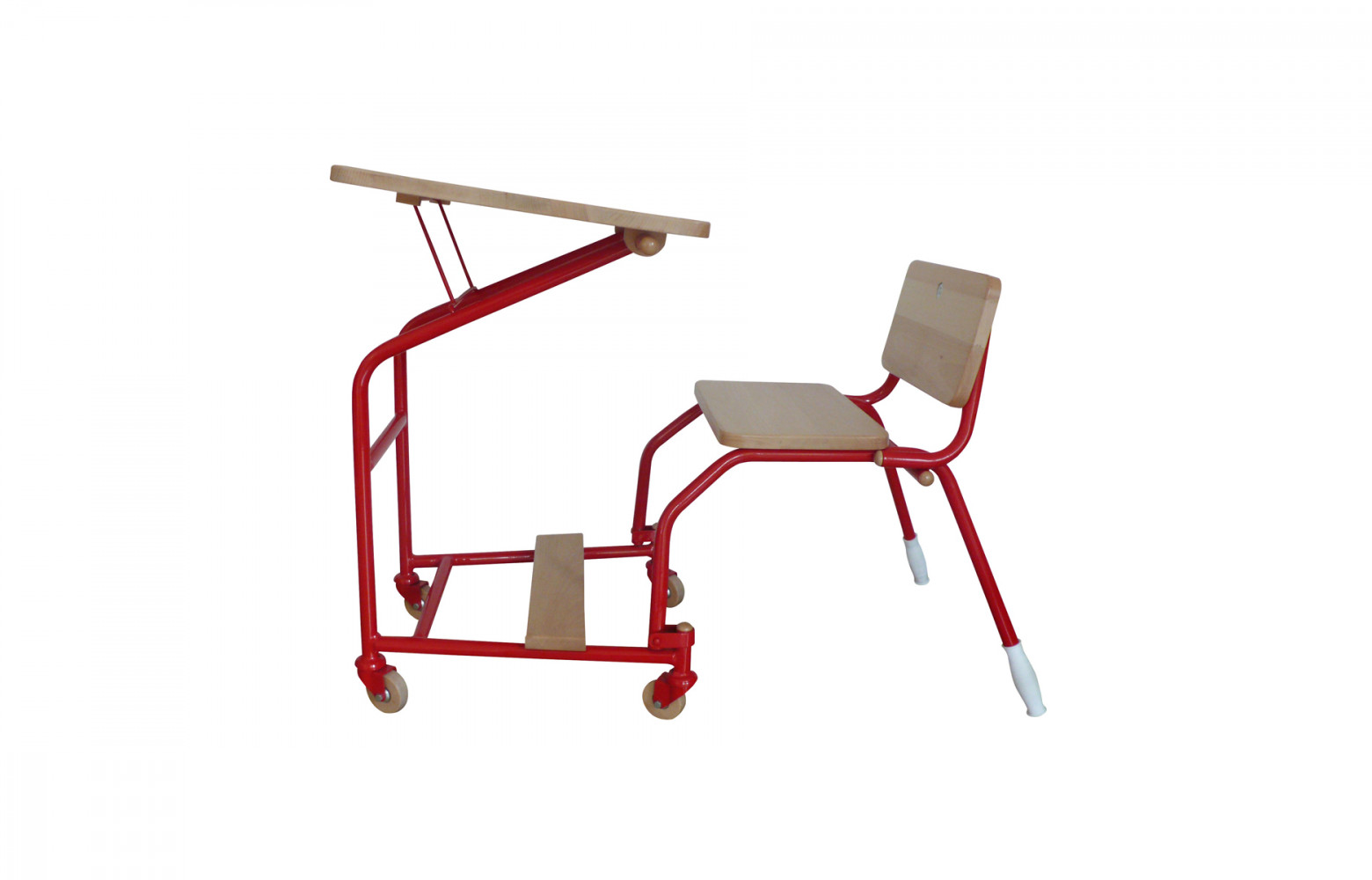 Bureau Guidon, pliable et à roulettes, design Magali Arbib, 389 €. Leçons de Choses sur le site...