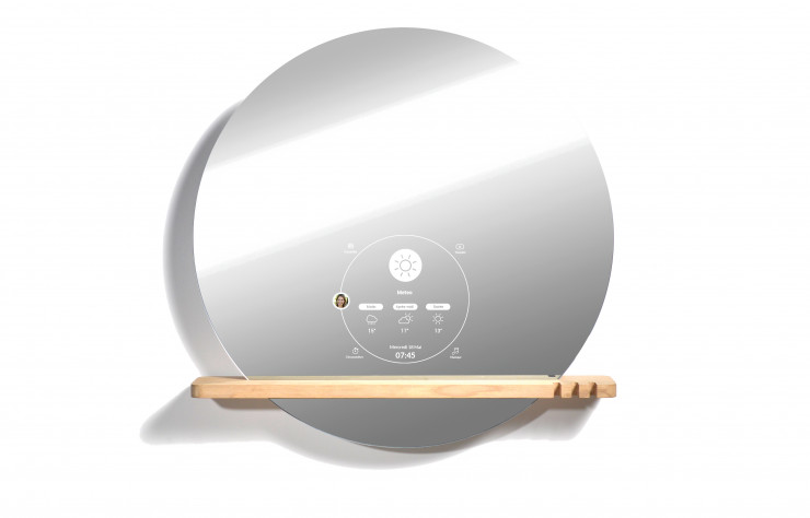 Miroir connecté Ekko (Miliboo).