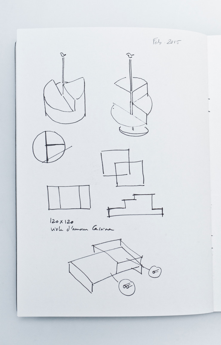 Croquis à l’agence Dorner Design.