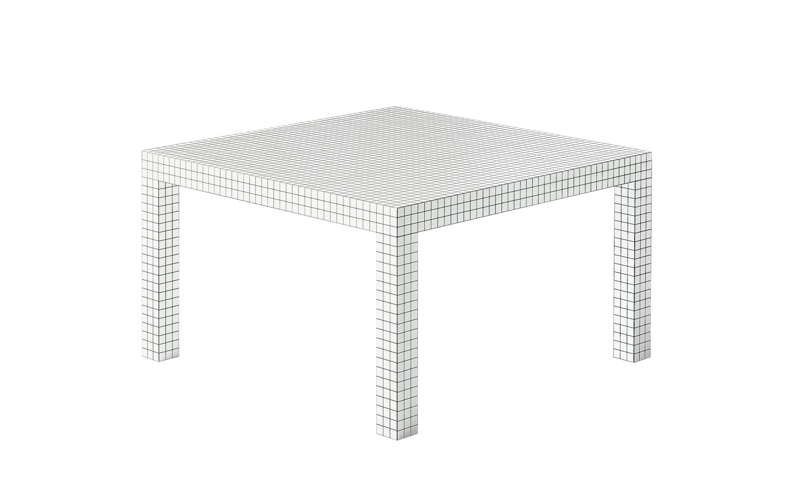 Table de repas « Quaderna » signée Superstudio (1970), un pied de nez au design pop des...