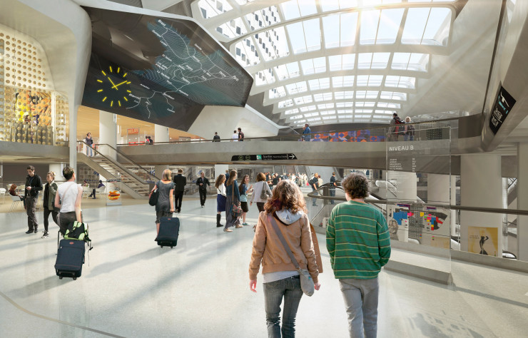 Projet de réaménagement de la gare Montparnasse.
