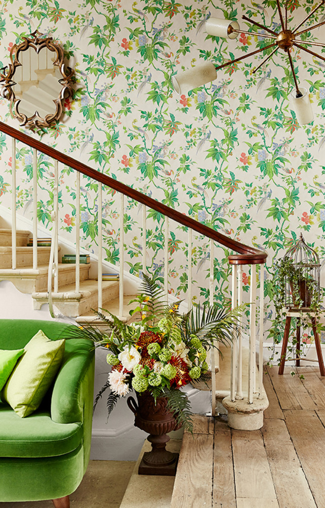 Papier peint « Paradise Feather », lé de 50 cm (Little Greene).