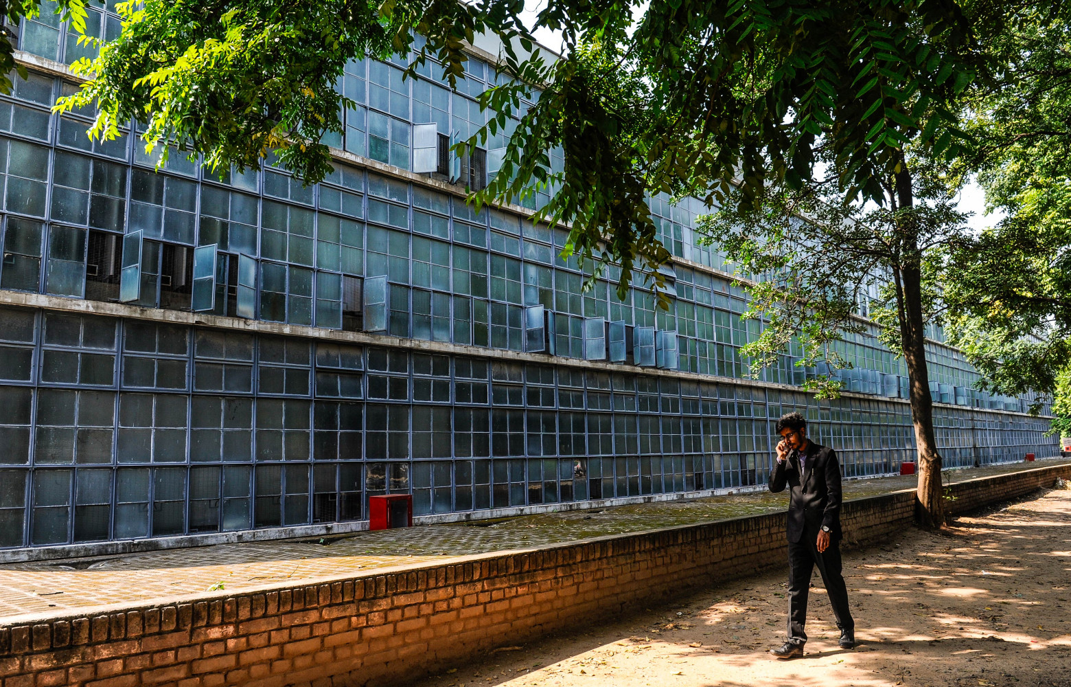Dans les rues de Chandigarh.