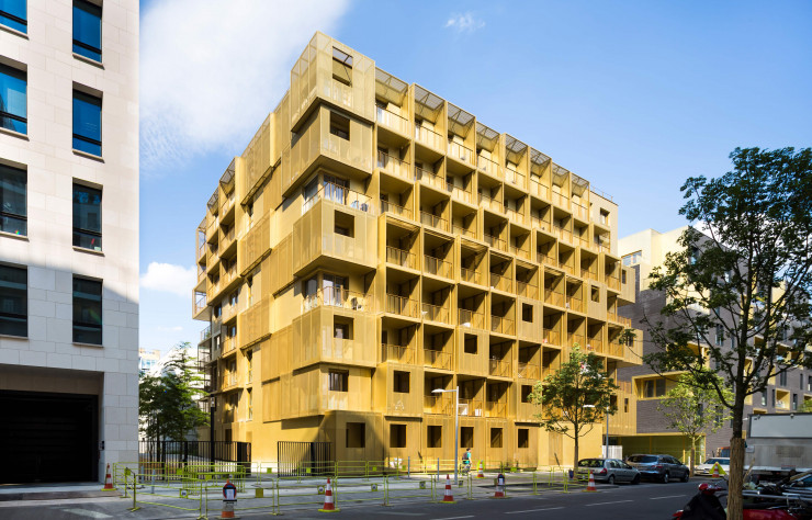 Vue d’ensemble de ce projet signé Hamonic + Masson à Boulogne-Billancourt (Hauts-de-Seine).