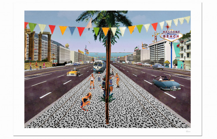 Travail préparatoire des architectes de Point Suprême sur la réhabilitation de l’avenue Sigrou entre Athènes et Le Pirée.