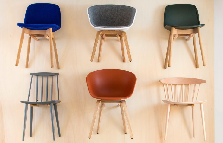 Chaisier Hay au showroom parisien de Blou.