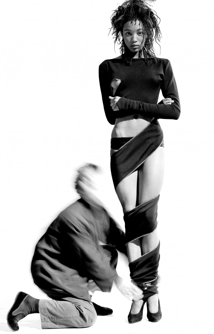 Azzedine Alaïa et Naomi Campbell d’Arthur Elgort (1987).