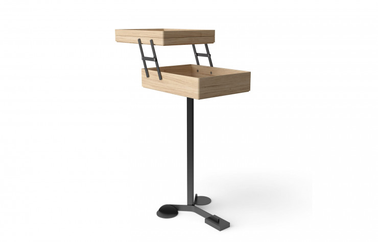 La boîte de rangement sur pied « Comodo » d’Achille Castiglioni (Karakter).