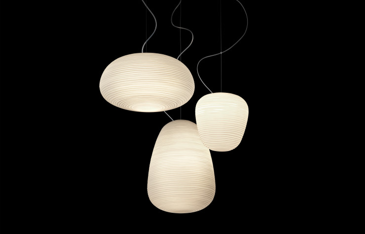 Suspension « Rituals », en papier washi japonais (Foscarini, 2013), de PS+A Palomba Serafini Associati.
