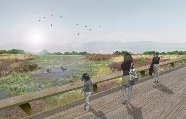 « La Possibilité d’une île », aménagement de la station d’épuration des eaux usées de Vidy-Lausanne, en Suisse (2014).