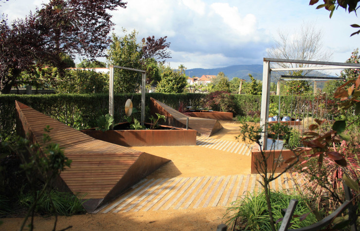 « Fa d’eau », au Festival international de jardins, à Ponte de Lima, au Portugal (2015).