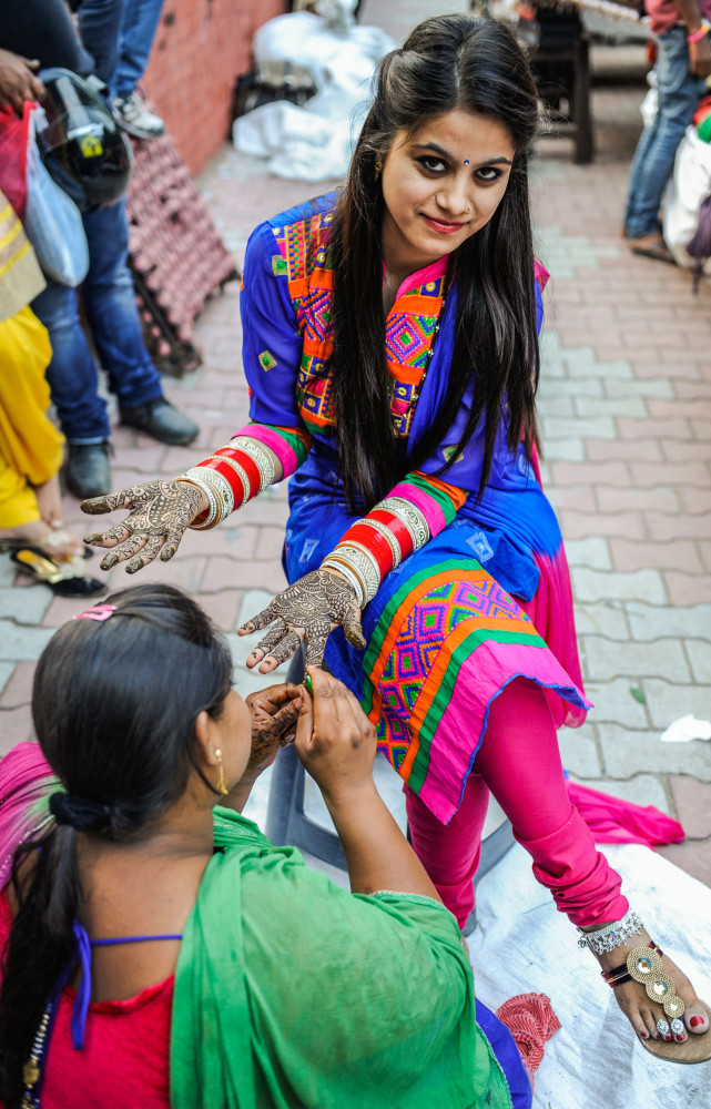 Scène de marché dans le secteur 22.
