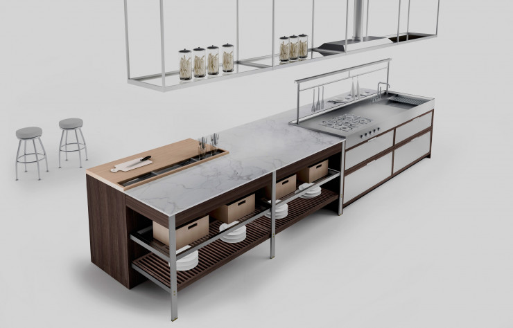 Cuisine « K-Lab », de Giuseppe Bavuso et Ernestomeda.