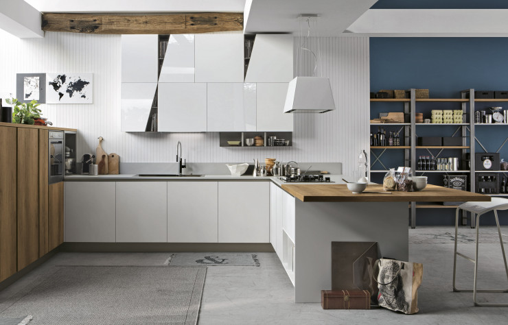 Cuisine « Infinity/Diagonal », de Stosa.