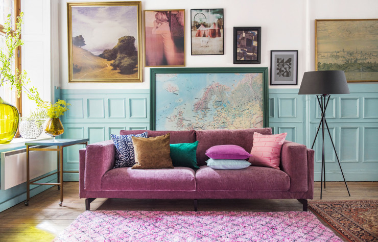 Housse Bemz pour canapé Nockeby trois places. Housses de coussins Bemz.