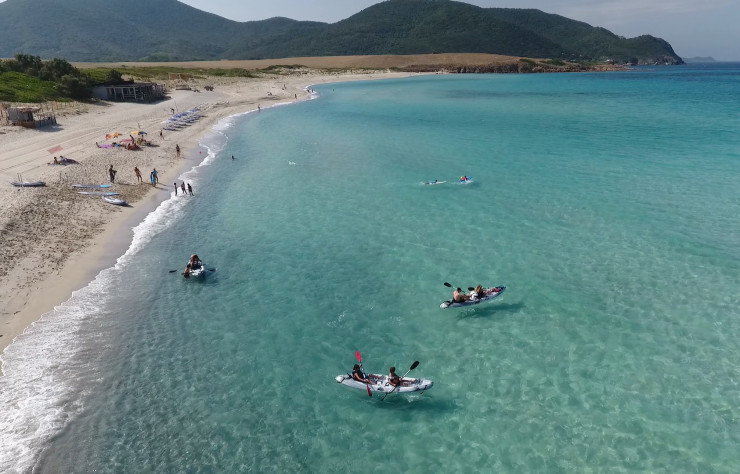 La plage du Capo di Feno près d’Ajaccio.