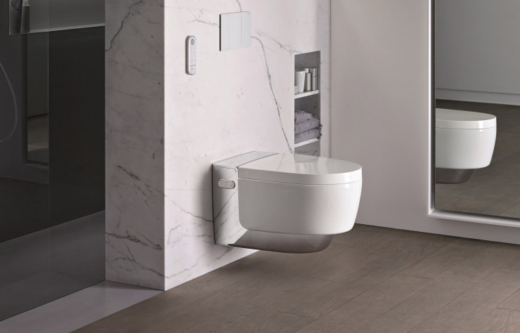 WC lavant « Maïra », Geberit Aquaclean.