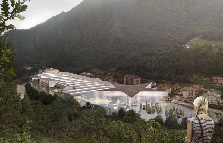 MVRDV fait le choix d’une mise en scène spectaculaire avec son bâtiment en forme d’étoile.