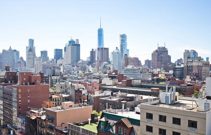 La skyline new-yorkaise depuis le New Museum.