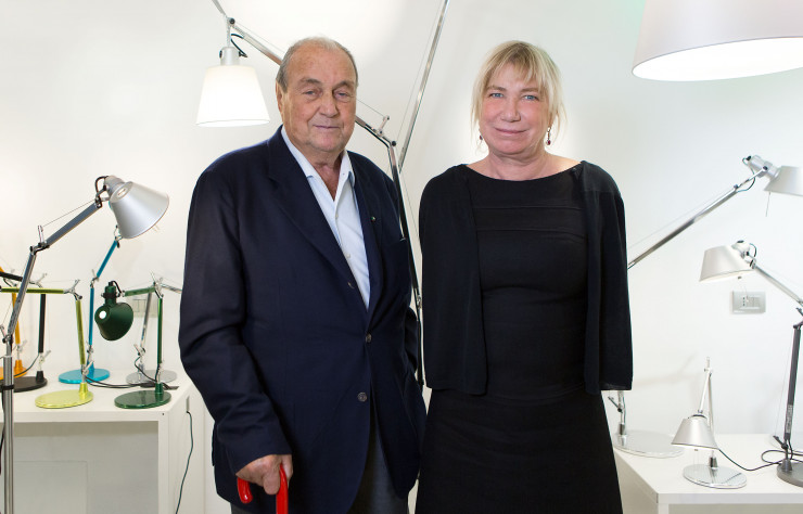 Ernesto Gismondi, président d’Artemide, et son épouse Carlotta De Bevilacqua, vice-présidente d’Artemide et présidente de Danese.