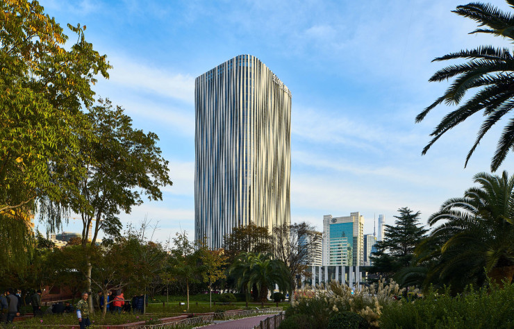 La tour « Hongkou Soho » de Kengo Kuma.