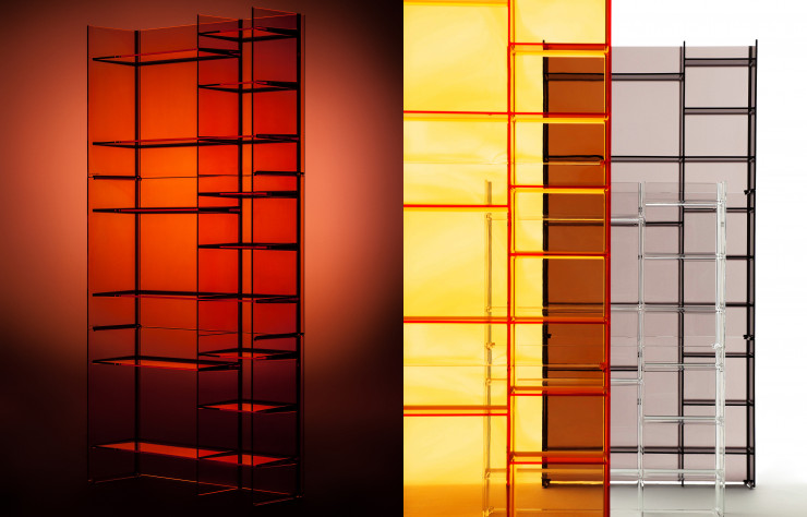 Étagères de salle de bains de la collection à succès « Kartell by Laufen » (2013), de PS+A Palomba Serafini Associati.