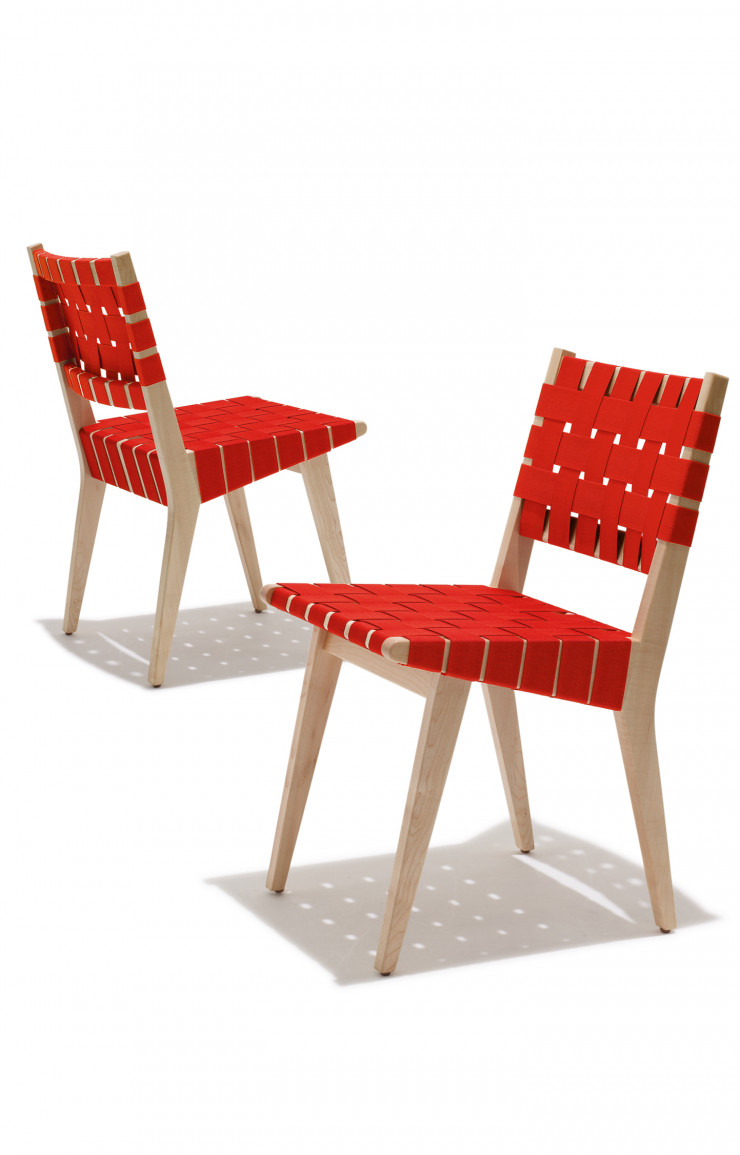 Chaises hautes (Knoll) de Jens Risom (1916-2016).