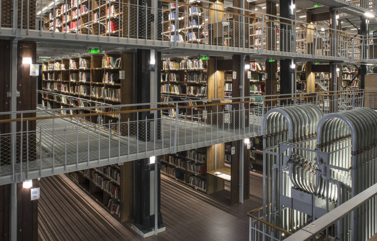 Le magasin central de la BNF Richelieu.
