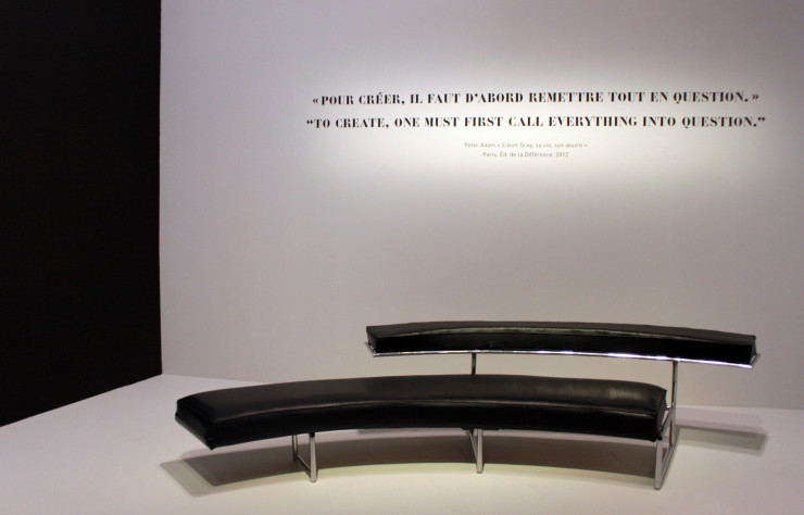 Exposition Eileen Gray au Centre Pompidou.