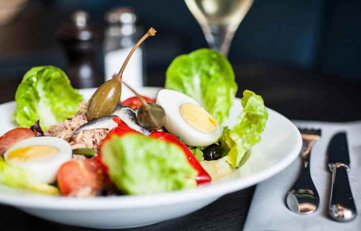 La salade « La Comédienne », un hommage à la Comédie Française toute proche.