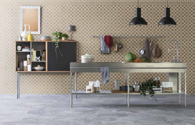 Fonctionnel et esthétique, le système offre une alternative aux traditionnels meubles de cuisine.
