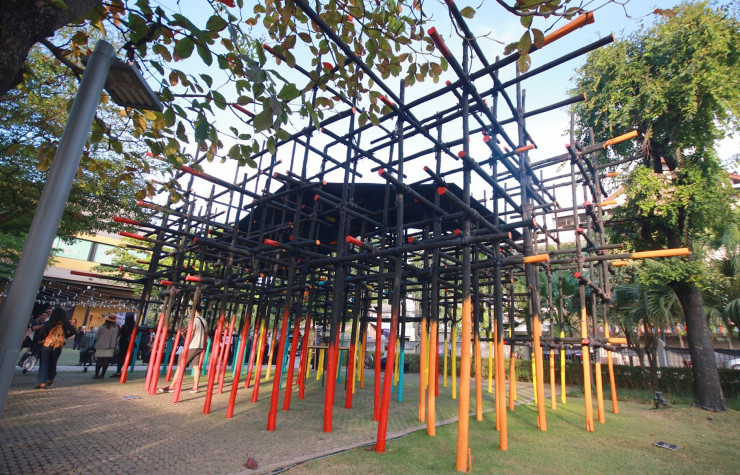 Installation de la Chiang Maï Design Week 2017.