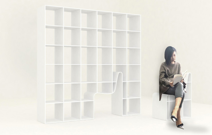 Bibliothèque Bookchair de Fou Soujimoto (Alias).