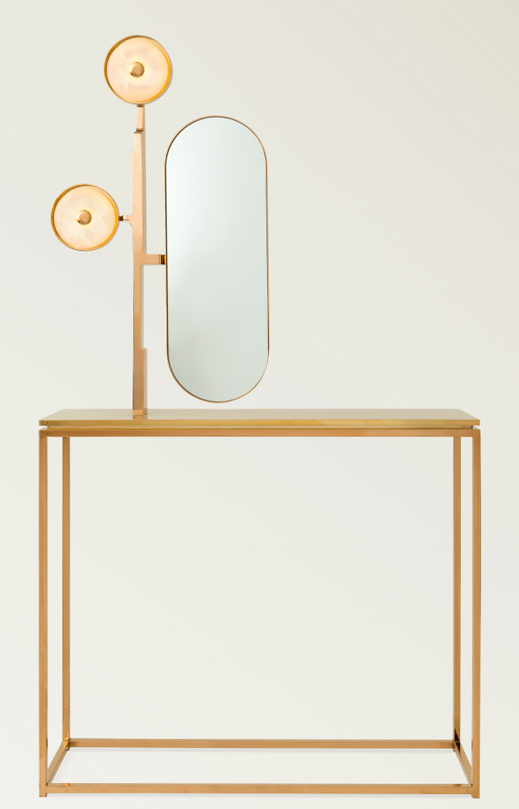 Pink Jade Console de Jinshi (Galerie BSL).