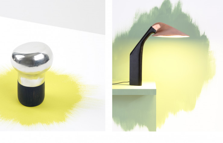 La boîte Argent de Poche et la lampe Ombre Portée par By Hands.