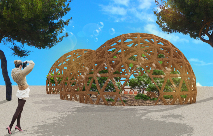 Jardin Bulles Encensées, un projet du collectif Les Jardiniers Nomades à découvrir à la pinède Gould d’Antibes.
