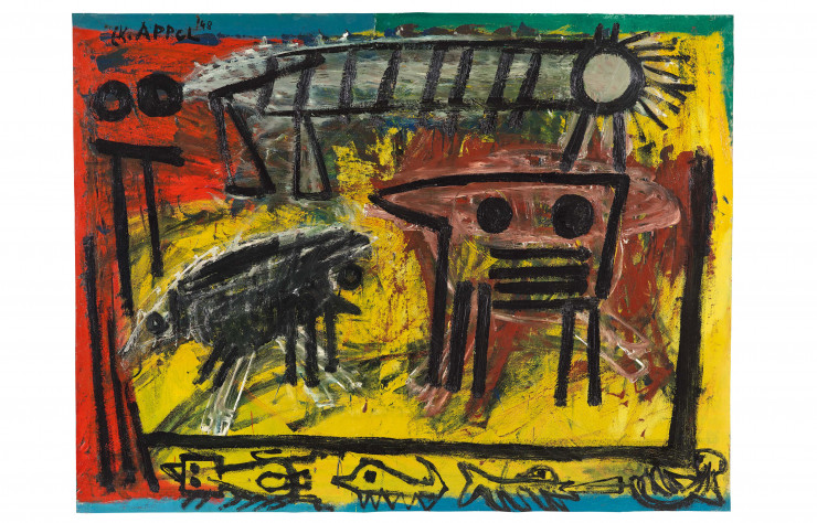 Monde animal de Karel Appel (1948).