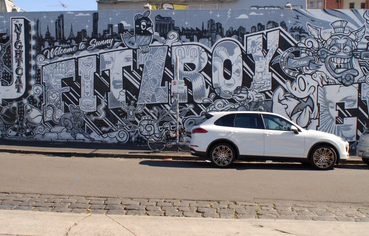Le street-art est omniprésent à Fitzroy.